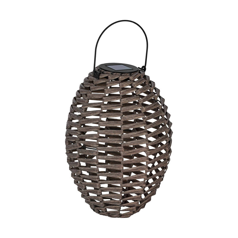 Aina Solar Powered Integrated LED Jar Lantern, 31cm H x 22.5cm W x 22.5cm D