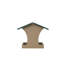 Mangeoire d'oiseaux à double face suspendue ou montée en plastique recyclé 10 po Birds Choice, taupe / vert-14033272-78617447