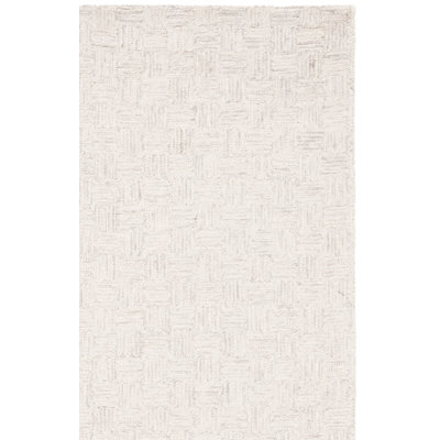 Tapis en laine et en coton touffeté à la main Maebel