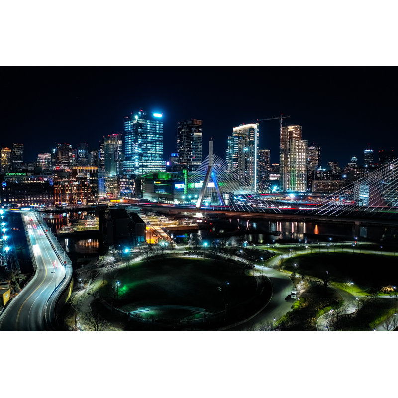 Bostonâ€™S Quiet Skyline by Patrick Perry - Wrapped Canvas Print, 30cm H x 46cm W