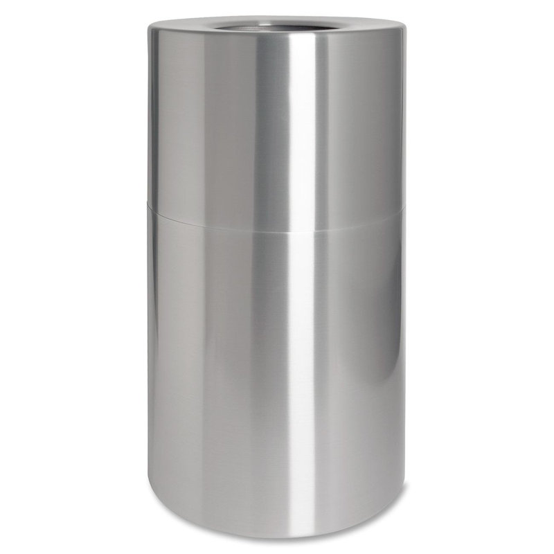 Poubelle 35 gallons receptacle, Argent