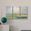 Pastel Horizon II - peinture sur toile tendue 3 pièces-210970000