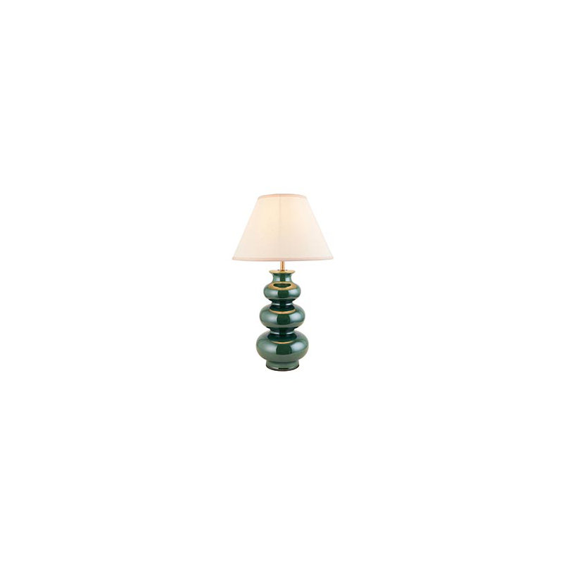Monroe Ceramic, Steel And Brass Table Lamp