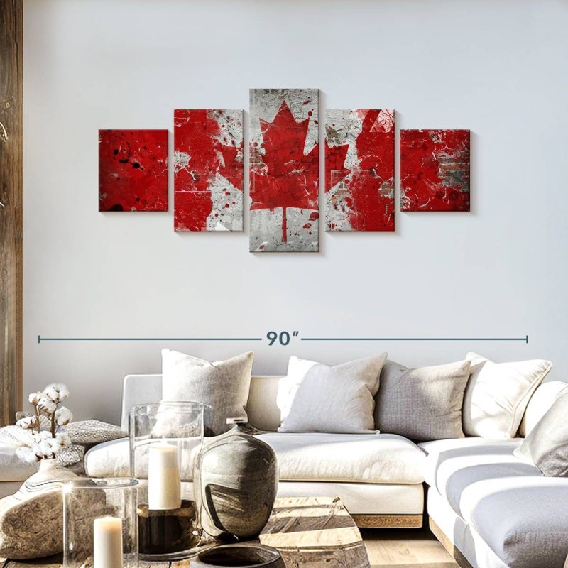 Drapeau du Canada grunge