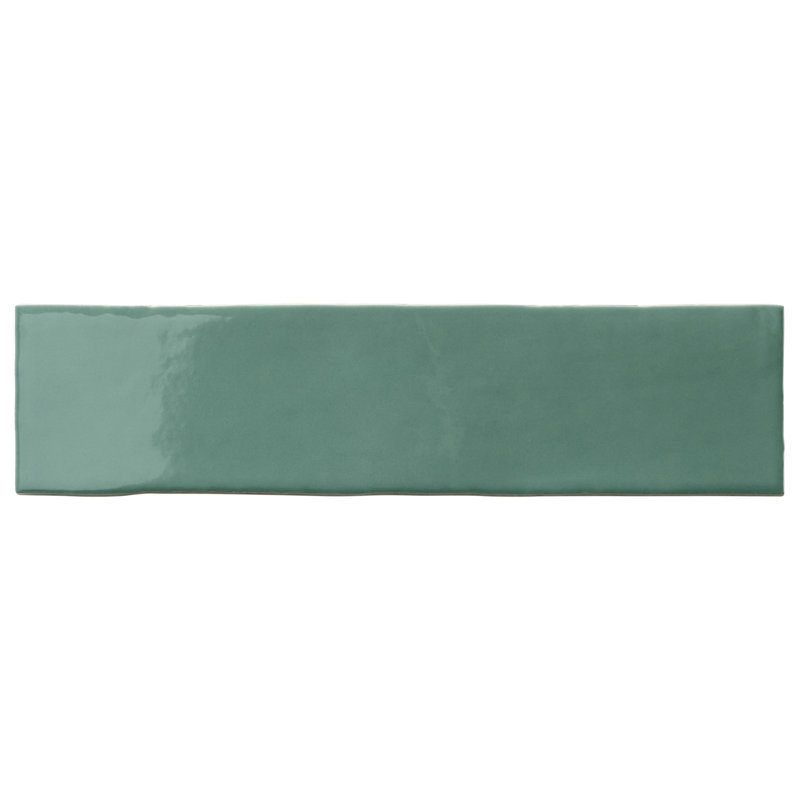 Bond Tile Barcelona 3 in. x 12 in. Polished Ceramic Subway Wall Tile (10.76 Sq. Ft. / Case), Green Lake