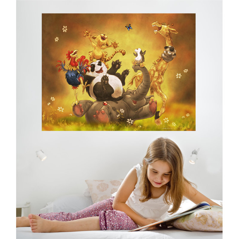 Animals Non-Wall Damaging Wall Decal, 18" H x 24" W