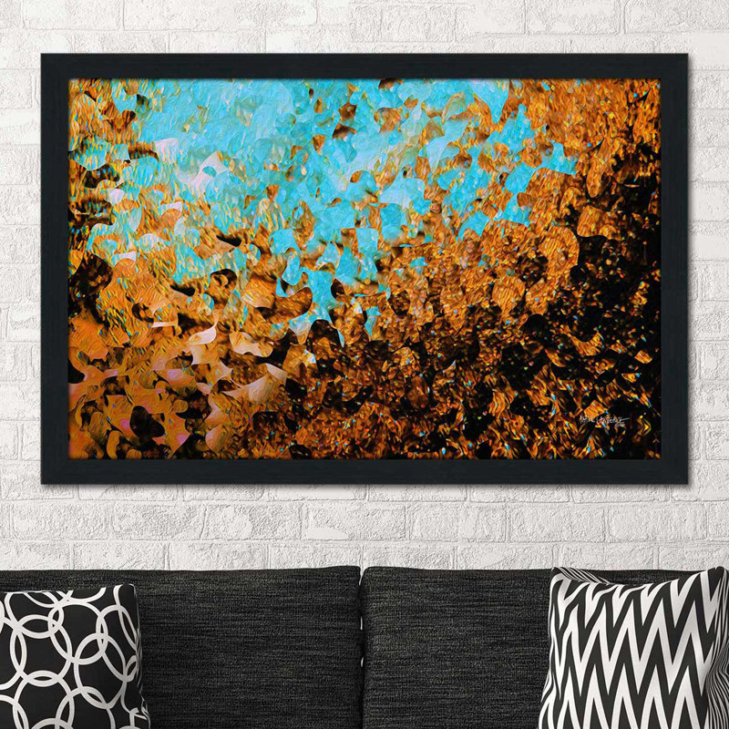 «Isaiah 40:31 On Eagles Wings» par Mark Lawrence - reproduction imprimée, H 33,5 po x l 49,5 po x P 1 po, Cadre espresso
