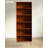 Tall Adjustable Open Wood Bookcase with Sturdy Metal Legs