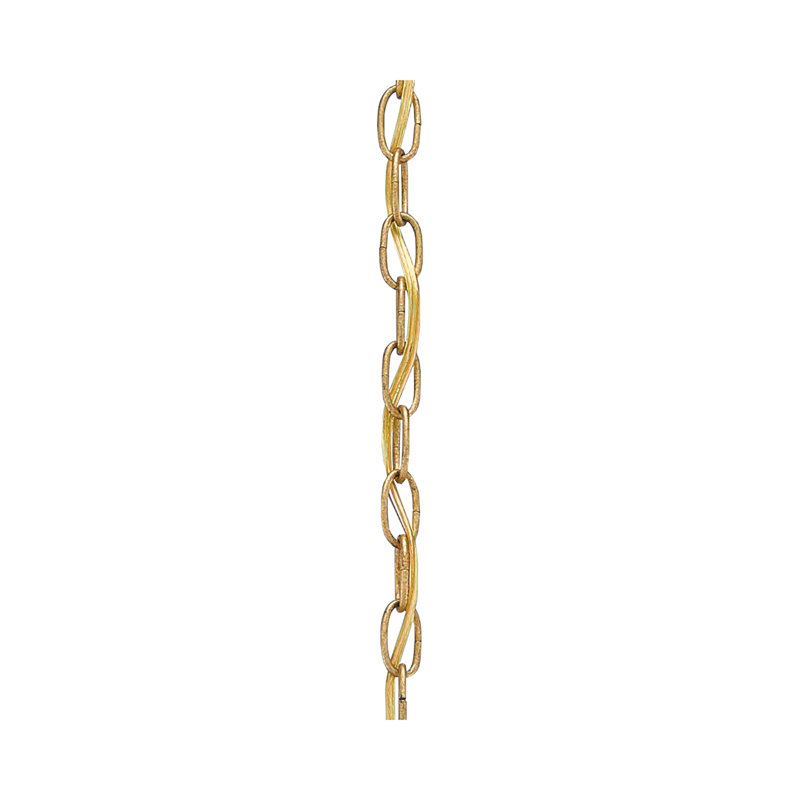 Chaîne 3 po feuille d'or foncé contemporain