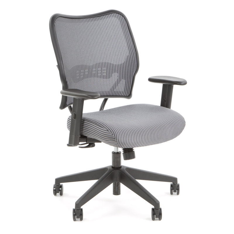 Charcoal VeraFlex Mesh Swivel Task Chair with Adjustable Arms