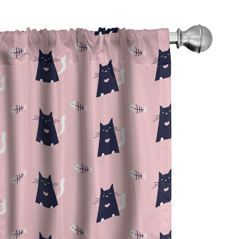 Rideaux à 4 panneaux East Urban Home, L 56 po x L 95 po