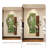 Nut-brown + Green Rectangle Sandstone Wall art-1882928792-1882928795