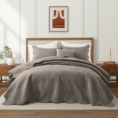 Ensemble de couvre-lit surdimensionné pour lit très grand et très grand californien | Microfibre douce | Finition de qualité hôtelière