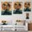 Emerald Palm Trees On Golden Tropical Sunrise II - Palms & Palm Trees Wood Print-772307886