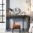 Makeup Vanity Set,Height Adjustable, USB Power Outlet, Glass Top, Storage Drawer-1419273247-1417262869
