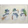 Premium Machine Washable Ingrassellino AMF1826 Happy Snowmen Holiday Rug