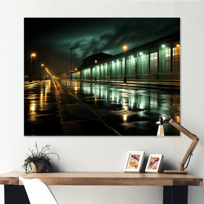 " Turquoise Twilight Industrial I " Print