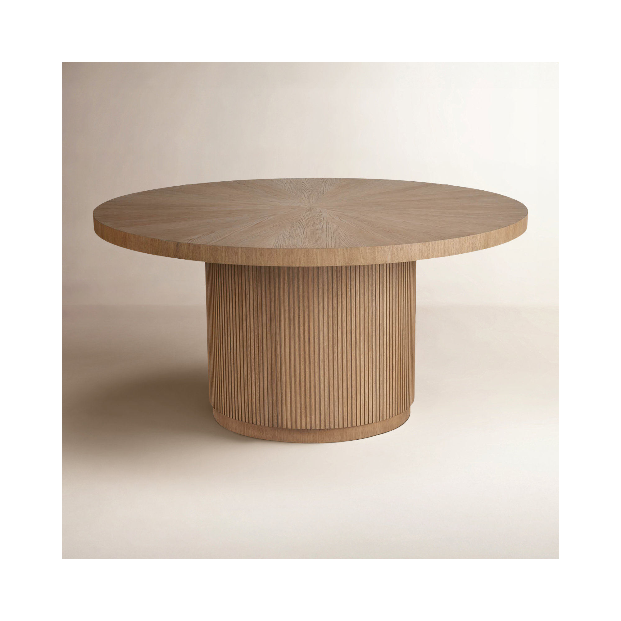 Caterina Pedestal Dining Table, Skylark