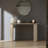 55.12 Inch Faux marble Pattern Console Table