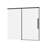 Bathroom，sliding Shower Door，1/4" (6mm) Tempered Glass，60" W X 58" H，reversible Opening，stainless Steel Frame，matte Black 1/4" Glass Sliding Door, 60" H, Bathroom Use, Stainless Hardware, Matte