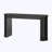 Oval Console Table With Curved Legs and Drawers-125889445
