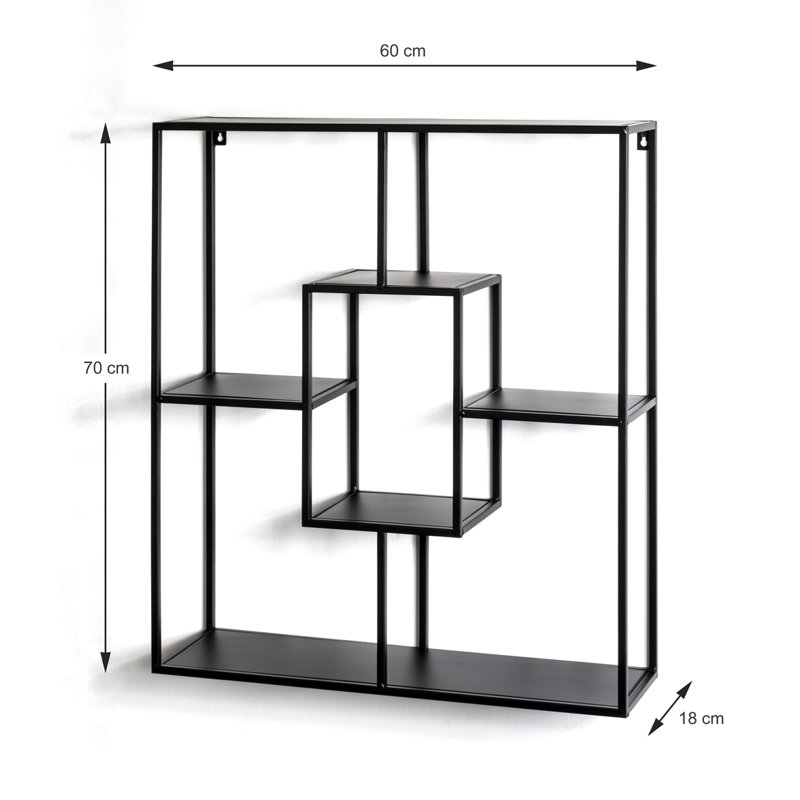 Tolentino 6 Piece Metal Tiered Shelf