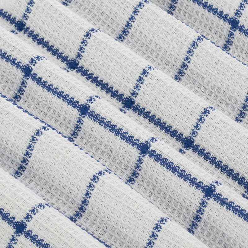 Serviette de cuisine solo gaufres, Bleu