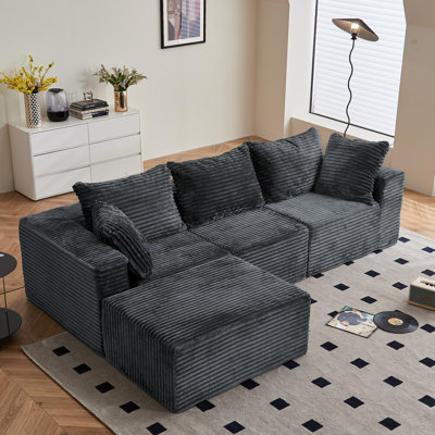 Canapé modulaire réversible désossé de l 108 po sans assemblage requis
