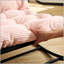 Chaise berçante d'extérieur avec coussin épais ultra-confortable, parfaite pour le salon, la chambre à coucher et le coin lecture, structure noire avec coussin rose