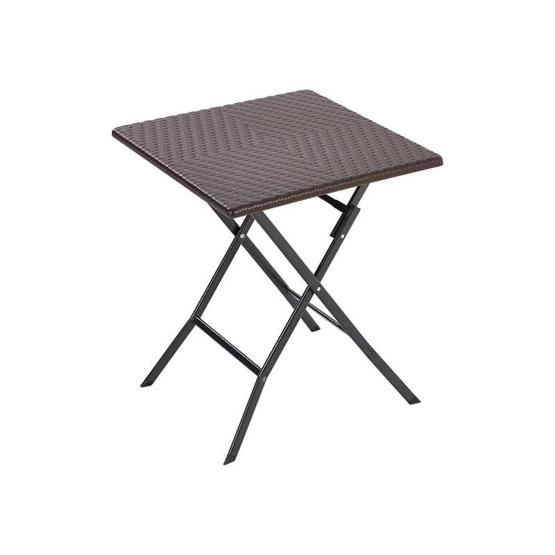 Astello Square Outdoor Dining Table - 61 cm W 61 cm D, Brown