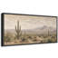 «Warm Desert Cactus Mountain View», images de salon, impression sur toile encadrée, 3 pièces-132209842-132209844