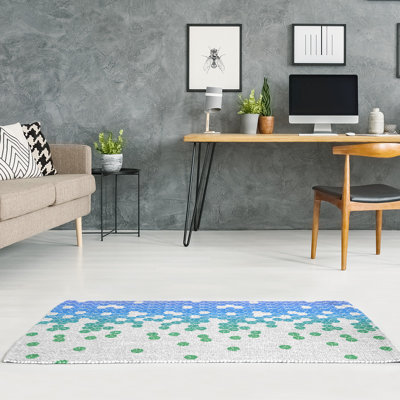Chenille Geometric Indoor Rug