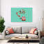 Papillon rouge, papillons rétro, art mural rétro-1469445401