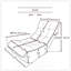 Fauteuil inclinable simple avec dossier réglable, idéal pour se détendre et économiser de l'espace dans les salons et les chambres.