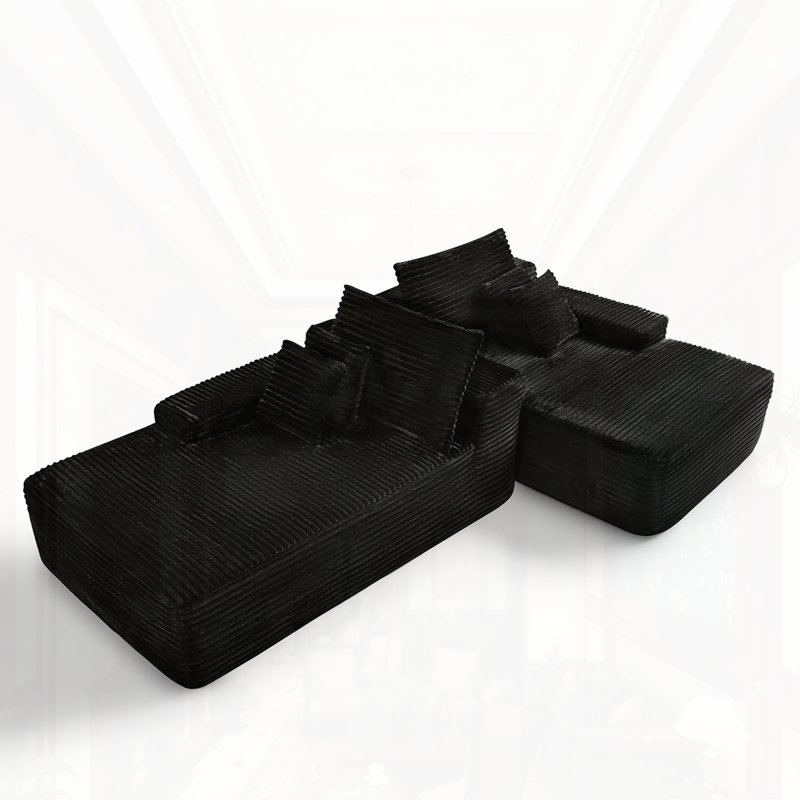 80" Oversized Double Lounge Chaise