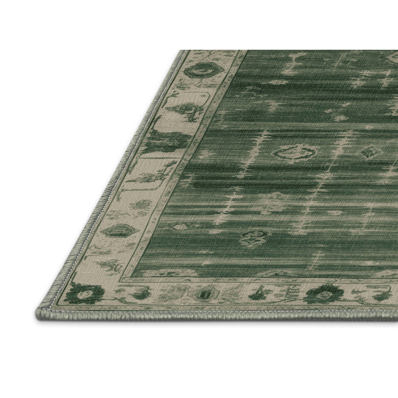 Tapis vert lavé à la machine, Tapis de couloir 2 pi x 4 pi