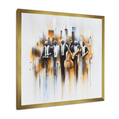Abstrait Jazz Musisans In The Studio II - Music Jazz, art mural