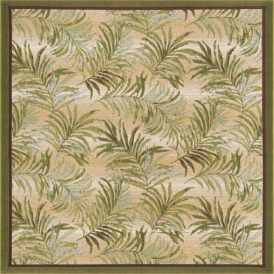 Tapis botanique d'extérieur Green_Unique