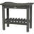 Outsunny Shower Bench, HDPE Shower Stool with Handle, Storage Shelf for Indoor Outdoor, Dark Gray