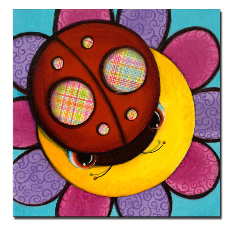 « little lady », art sur toile, H 18 po x l 18 po x P 2 po