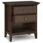 Amherst - Table de chevet - Brun naturel vieilli-717697485