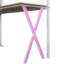 Lit mezzanine innovant en métal intégré avec poste de travail, garde-robe, escalier de rangement et éclairage à DEL pour une économie d'espace et de vie fonctionnelle