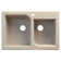 Radius 33.06'' L Drop-In Double Bowl Kitchen Sink