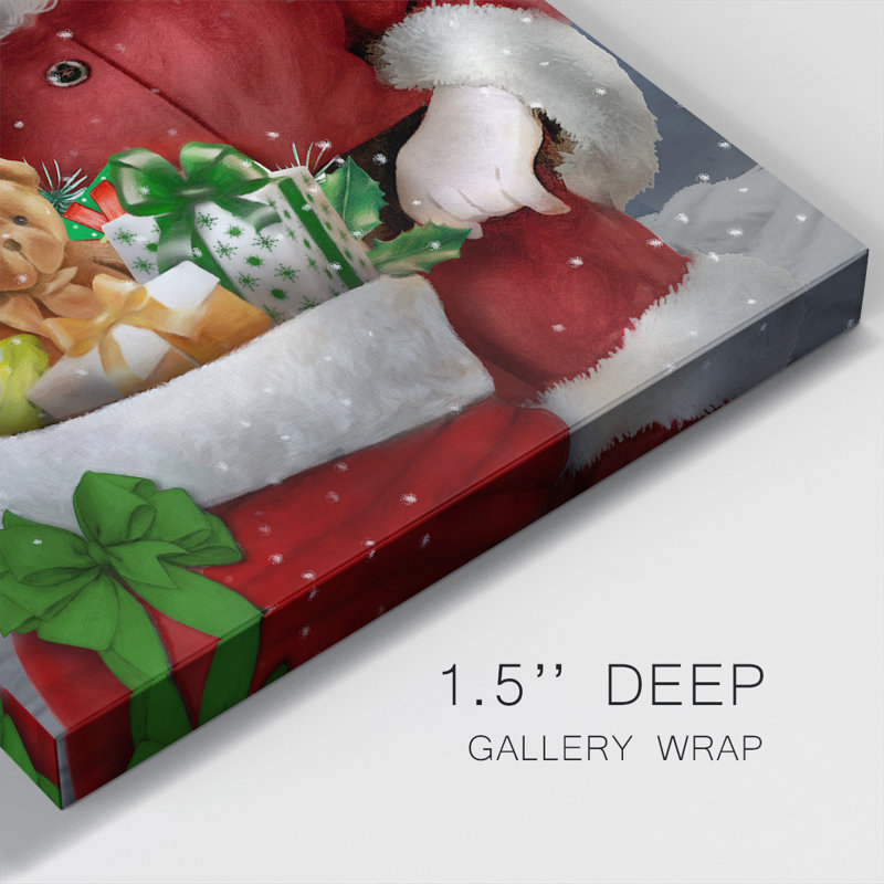 «Quiet Santa», reproduction sur toile, H 60 po x l 40 po x P 1,5 po