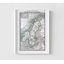 Norvège, Suède, Alden, 1886, affiche de carte de pays européens nordiques, chalet, décoration murale chalet d'hiver rustique