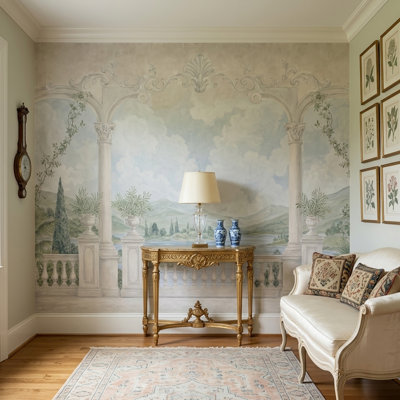 Papier peint classique Trompe L'Oeil