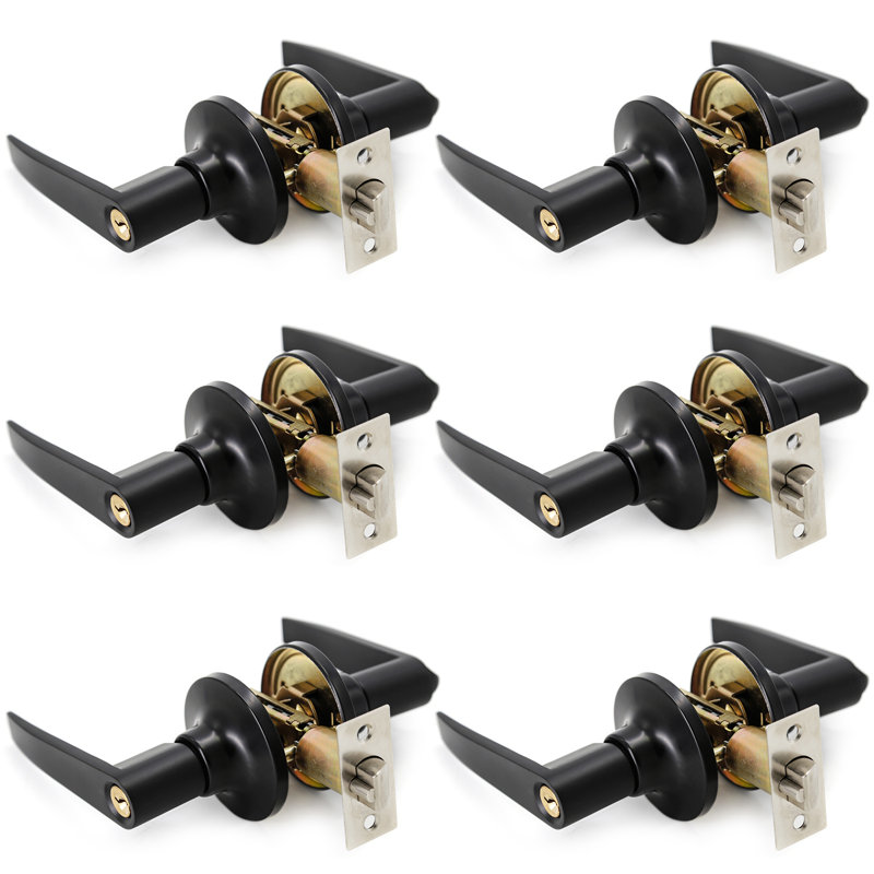 Keyed (Entry) Door Lever, Black