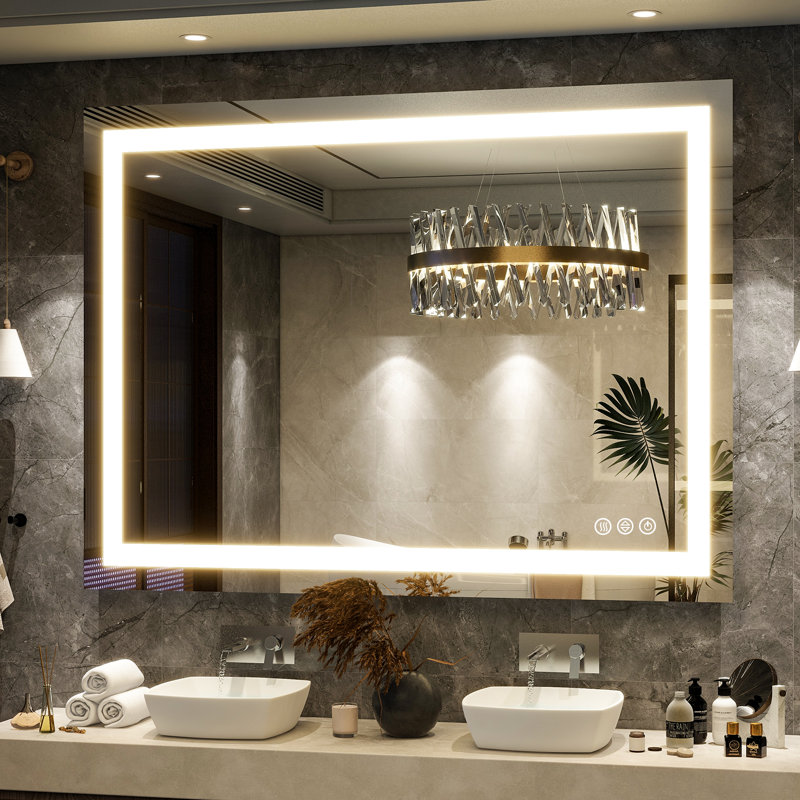 Miroir de salle de bain mural, 30 po x 39 po