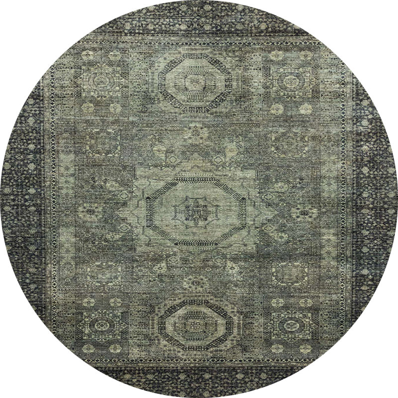 Tapis abstrait moderne 2340, Rond 4 pi