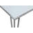 Arkadius Rectangular Glass Top with Stainless Steel Base Dining Table